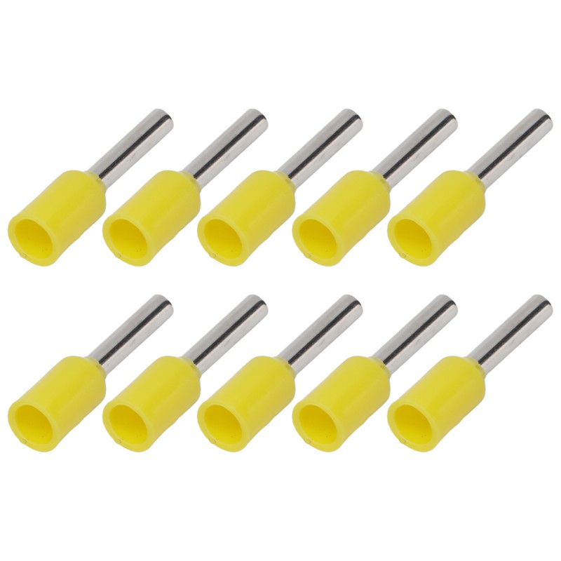 1000pcs E1008 Insulated Ferrules Terminal Copper PVC Pin Cord End