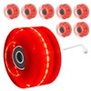 PATIKIL Roller Skate Wheels Set,8 Pack 58mm 82A Light Up