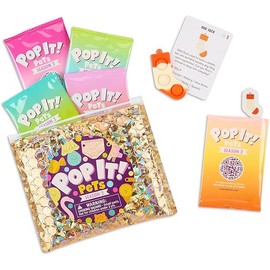 Pop It! Pets - Season 2 - The Ultimate Sensory Fidget Toy - Popping Bubbles and Adorable Characters - Collector map with Cards and Stickers from Buffalo Games