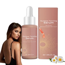 60ml Selbstbräuner Tropfen, Bräunungstropfen zum Trinken, Bräunungstropfen, Sonnenlose Tanning Drops für Gesicht und Körper, Flüssige Bräunungstropfen zum Natürlichen Steigerung Melanins (1 Stück)