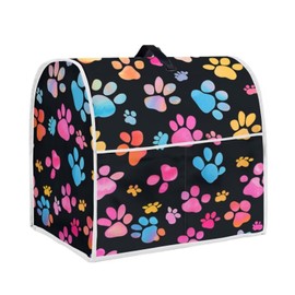 TODIYADDU Black Paw Print Stand Mixer Dust Cover with Handle Waterproof Covers Fit 4.5-8 Quart Tilt Head & Bowl Lift Models Mixers Womens Kitchen Aid Mixer Accessories Easy To Use Present