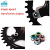 morytrade Chainring Bolts Steel 5 Pcs Front Gear Fixing Bolts