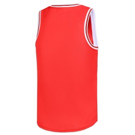Repawu Youth Blank Basketball Jersey,Boy's Mesh Athletic Basketball Shirts,Blank Basketball Jerseys for Kids XS-XL (US, Alpha, Medium, Regular, Red)