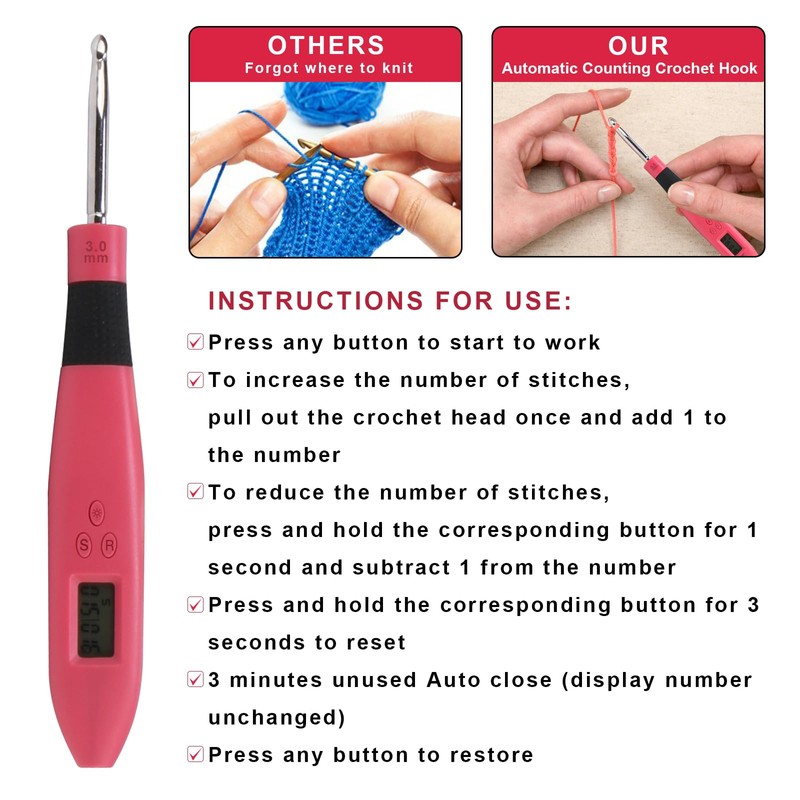 Automatic Counter Crochet (Automatic Counter Crochet/3.0MM)