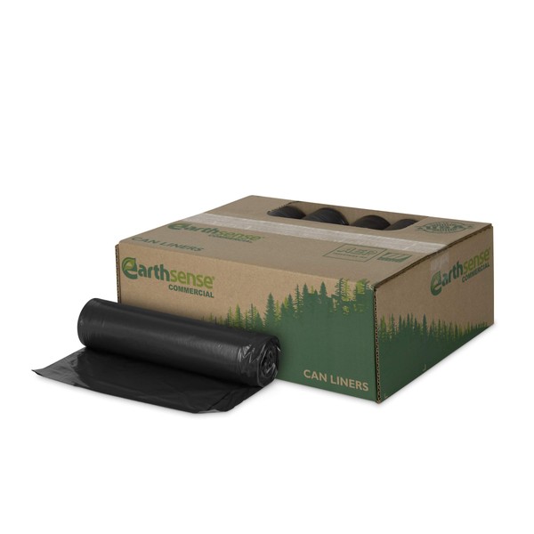 Earthsense Commercial RNW4050 Can Liner 33x39, 31-33 Gal, 1.25 mil,