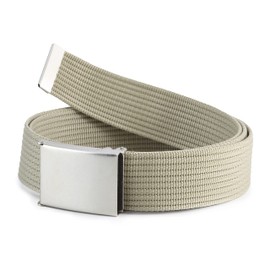 Ladeheid Men's Belt Male Fabric Belt Hessian P90, beige