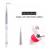 Xiaoya 3 Pinceles Liner Fino Mano Alzada Nail Art Uñas