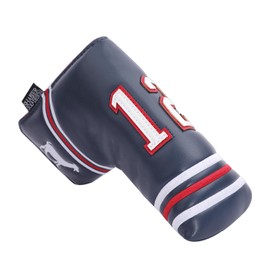 SHABIER Dark Blue Golf Putter Cover with NO.12 Design Headcover for Blade Golf Putter Head Cover