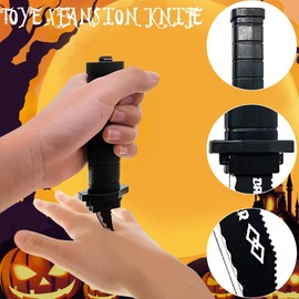 COYUN 2PCS Verschwindete Trickmesser Einziehbare Klinge Gefälschte Theatermasser Zaubermesser Kunststoff Scherzartikel Zaubertrick Requisiten für Kinder Erwachsene Aprilscherz Klassisch Stil