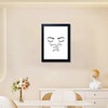 AIANHUA Back and White Makeup Room Wall Art Woman Girly