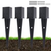 4 Pcs 4 "x 4 "Fence Post Anchors Ground Spike