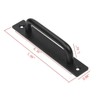 NNNJunhua Metal Heavy Duty Barn Door Handle Flush Long Base