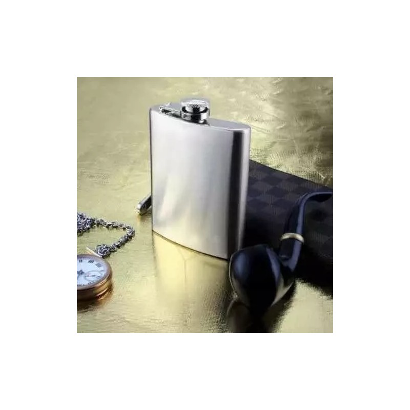 Hip Flask Licorera 8oz Acero Inoxidable Anforita Botella De Bolsillo