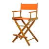 Casual Home 24" Director's Chair Honey Oak Frame-with Tangerine Canvas,
