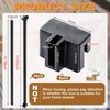 Epakh 8 Pieces Metal Hanging Divider Rail Clip File 4