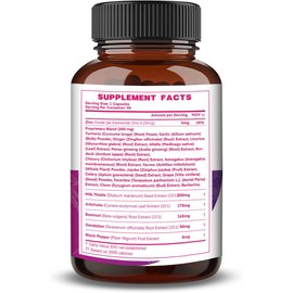 All-in-1 Highest Potency Milk Thistle NAC BeetRoot Artichoke Dandelion Root - Liver Health Support, Cleanse Detox & Repair, Antioxidant, Plus TUDCA Choline and Ginger - 90 Vegan Capsules