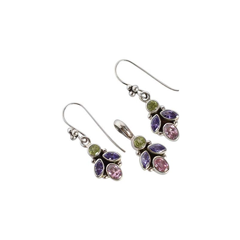 Ravishing Impressions Schmuck-Set mit mehreren Edelsteinen für Frauen, Hochzeit, Brautschmuck,