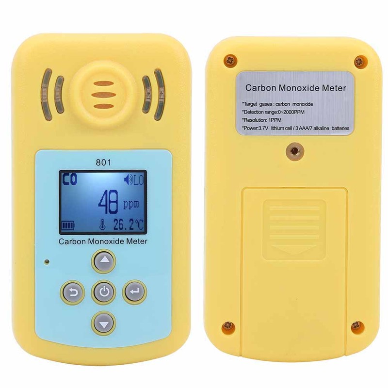 801 Handheld Carbon Monoxide CO Monitor Detector Meter Poisonous Gas