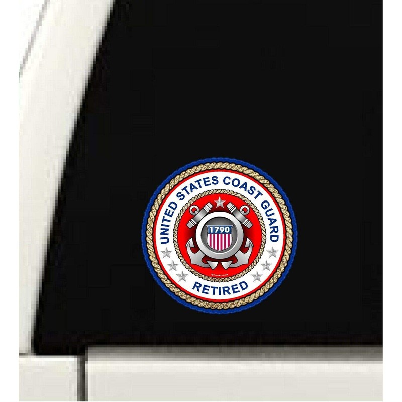 ProSticker 410V (One) United States Coast Guard Retired USCG Decal