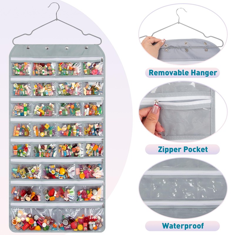 JOYMOMO Hanging Mini Brand Organizer Double Sided Mini Brand Storage