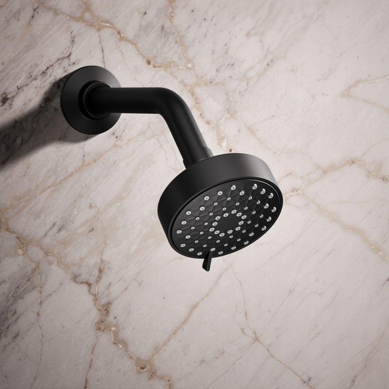 Kohler 72418-Y-BL Awaken® G90 Three-function showerhead, 2.5 gpm, Matte Black
