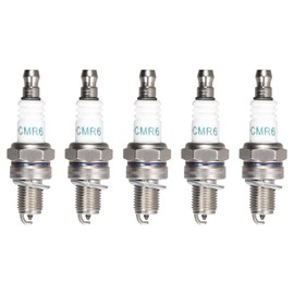sourcing map H-CMR6 Spark Plug for CMR6H Bujia 3365 CMR7H CMR5H TR14C RZ7C GX35 Pack of 5