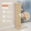 PETKARAY Couch Corner Cat Scratcher, 28'' Corner Scratching Post Cat