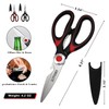Kitchen Scissors, 21 cm, Universal Scissors with Blade Cover, Sharp