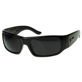 Hard Core Shades Classic Gangsta Locs Sunglasses (Black)
