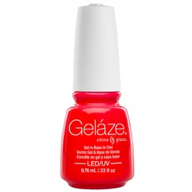 China Glaze Gelaze Pool Party – 2-in-1 Base Coat Gel Nail Polish, LED/UV Cured Long-Lasting Gel Polish, 0.33 fl oz