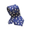 Josh Bach Men's Paper Airplanes Silk Necktie Blue, Made in