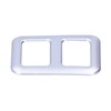 Rear Trunk Trailer Button Frame ABS Silver Trim Fit for