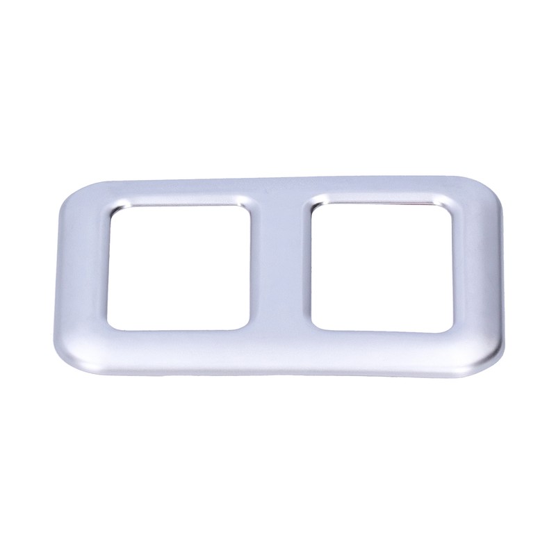 Rear Trunk Trailer Button Frame ABS Silver Trim Fit for