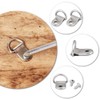 FSSTUD 50 Pieces Metal D Ring Hangers, Picture Frame Wire