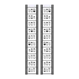 trendfinding 2 Photo Pockets Photo Holder Film Strips Landscape Format 13 x 18 cm for 10 Photos Each