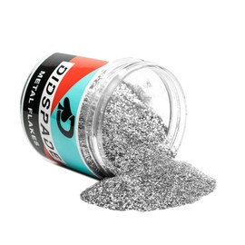 2oz Chrome 0.008" Small Silver Metal Flake Solvent Resisitant Glitter | Paint Metal Flake | Flake for Automotive Spray and Spray Painting | Glitter for Epoxy Resin