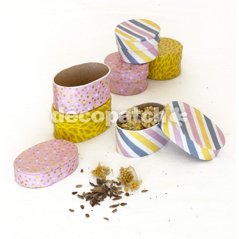 Décopatch - Ref BT071C - Mini Oval Shaped Box -