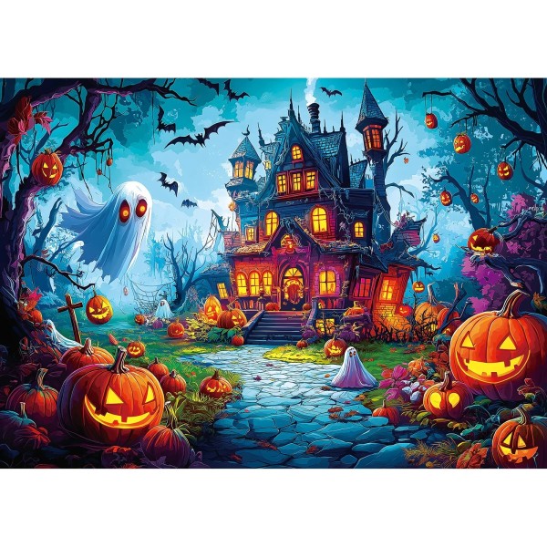 Blueforest Halloween Jigsaw Puzzle 1000 Pieces for Adults - Haunted