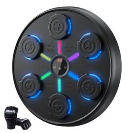 2026 New Music Boxing Machine with Boxing Gloves, Wall-Mounted, Upgraded Large Smart Bluetooth Music Boxing Target Workout Equipment for Home, Suitable for Kids and Adults