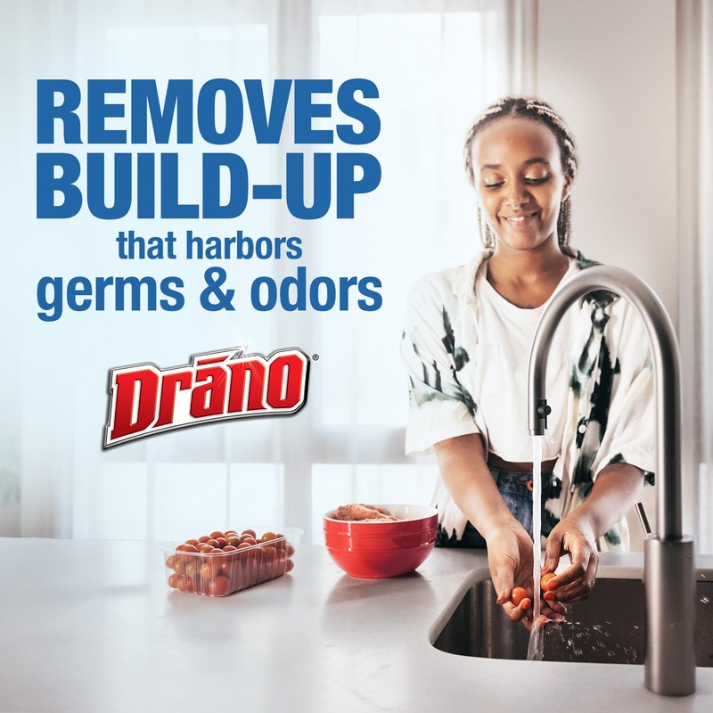 Drano Dual-Force Foamer Drain Clog Remover and Cleaner for Shower