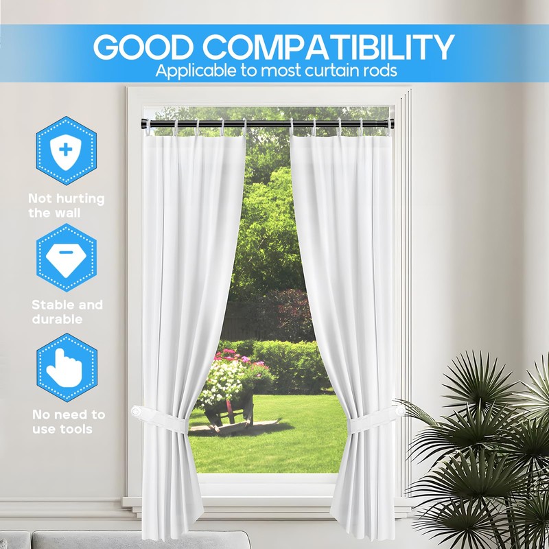 Tension Curtain Rod Black Tension Rod 28 To 48 Inch