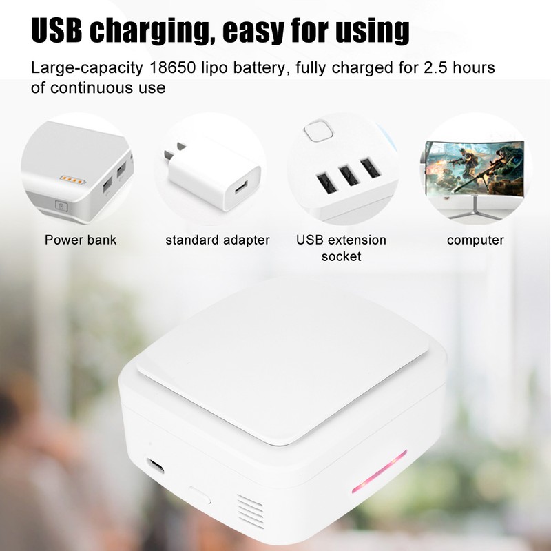 Air Purifier USB Charging Ozone Odor Removal Air Purifier for