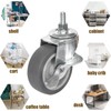 AAGUT 3 Inch Caster Wheels with Locking Brakes, Rubber Heavy