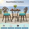 Wellsin Outdoor Bistro Chair Cushions, 3-Layer Waterproof Round Outdoor Cushions