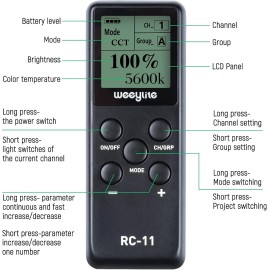 Weeylite RC-11 Remote for Weeylite RB9 WE-10 Ninja 20 200 300 400 Sprite 15B 15C