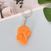 Roasted Chicken Keyring, Funny Keychain with Roasted Hen, Simulation Chicken