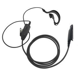 2-Wire Acoustic Tube Surveillance Headset with PTT Mic Compatible for Motorola HT750 HT1250 HT1550 GP140 GP240 GP280 GP328 MTX850 MTX950 Two-Way Radio