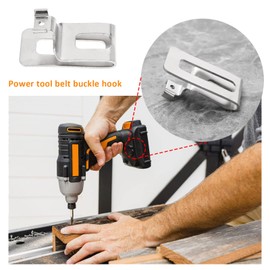 4PCS Belt Clip Hooks with Screws Compatible with Worx Cordless Drill WX291L 20VWX100L WX261L.9 WX101L WX261L.9 WX177L.9 WX102L WX352L.9 WX960L