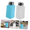 Mobestech 2pcs Press Down Static Alcohol Pump Bottles Refillable Empty