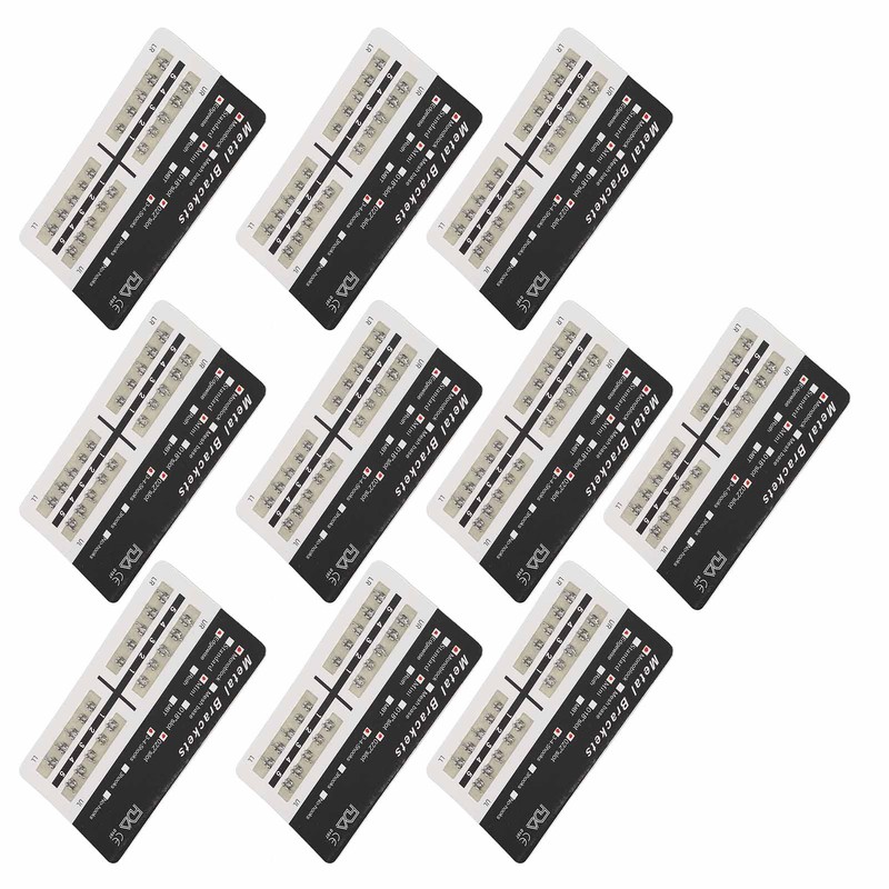 Teeth Edgewise Brackets 0.022in Slot 345 Hooks Rustproof Mini Metal